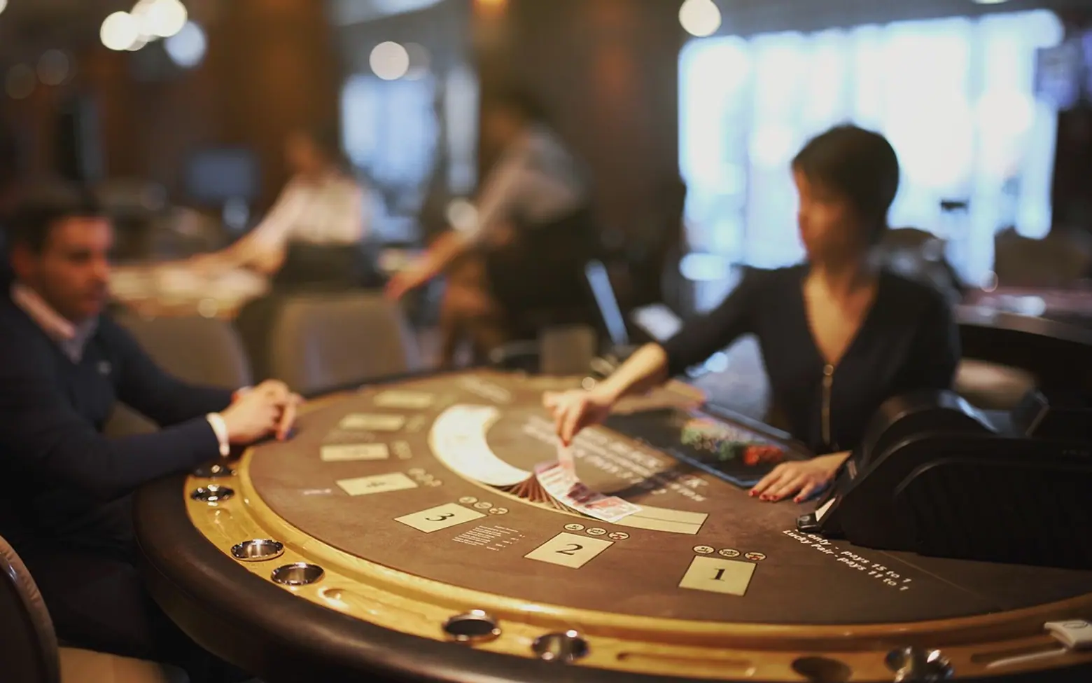 Blackjack, casino and poker